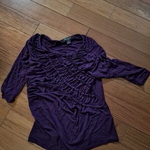 August silk purple top petite small